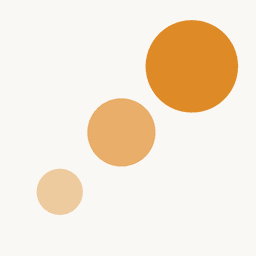 The Pingy app icon — three honey dots rising in an arc